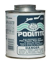 PVC Glue - Pool-Tite 1 qt. can- Blue (#2336S)