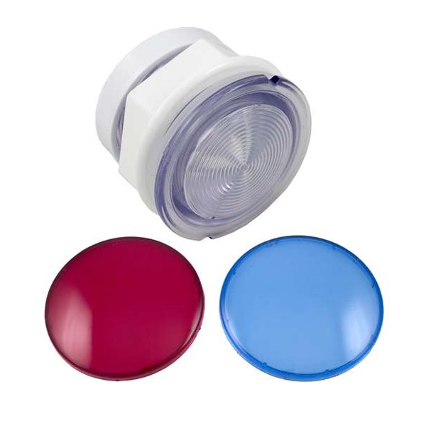 Light Kit Assembly - 3.5" Lens w/ Red & Blue Colored Lenses (#3111)