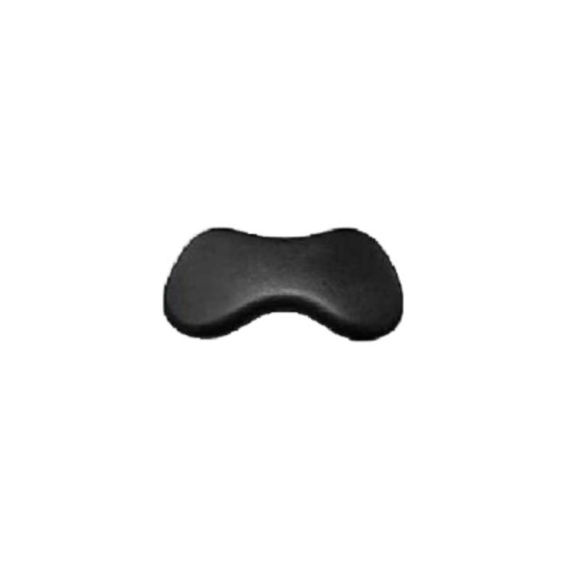 Pillow - Vita Spa 13" Black Peanut shaped w/ pegs (#3138) 